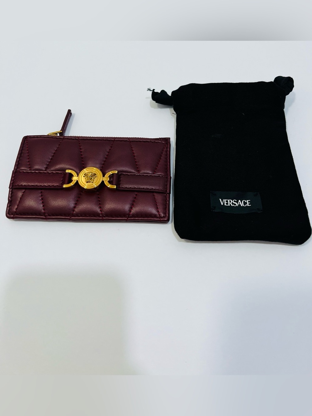 NWT Versace Medusa ‘95 Quilted Nappa Card Holder